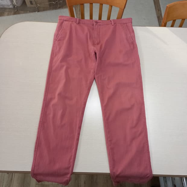 38 리바이스 스판 슬림일자 치노 챠콜핑크 38-150