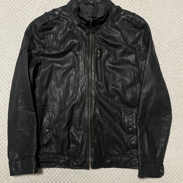 광희시장 웨스턴 무드 램스킨 양가죽 레더 자켓