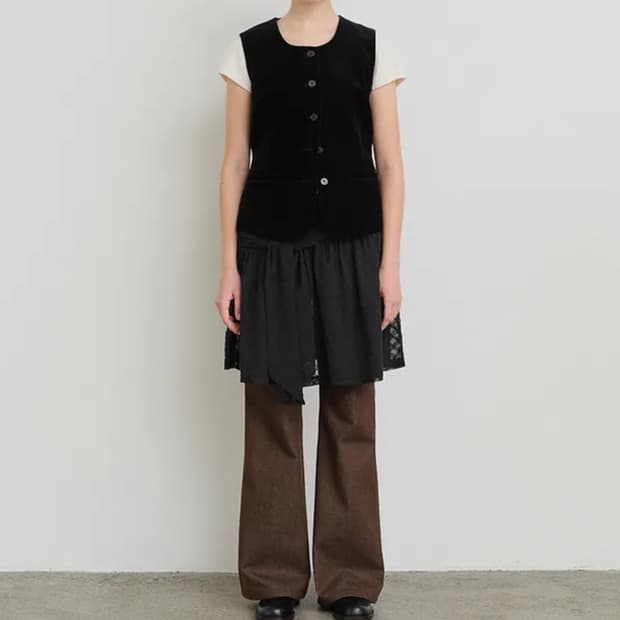 버뮬라 레이스 레이어드 스커트