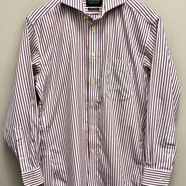 (S~M)JETSETTER 젯세터 스트라이프 와이드카라 드레스셔츠 by