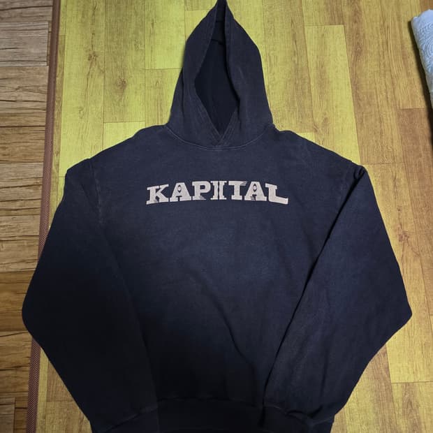 캐피탈 플리스 후드 스웨트셔츠 스피크이지 캐피탈 Pt 블랙