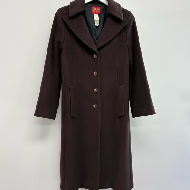 겐조 울캐시미어 롱 코트