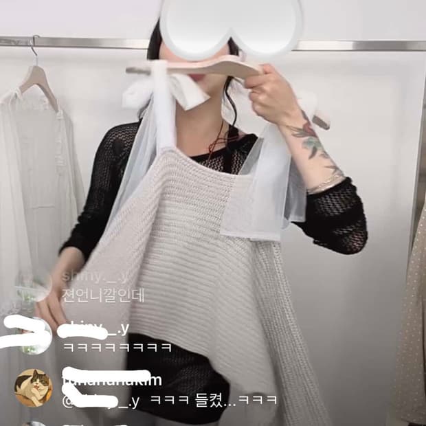 빈티지 왕리본 히메갸루 로걀탑 오프숄더 니트 리즈리사트랄라라 빅리본핀터