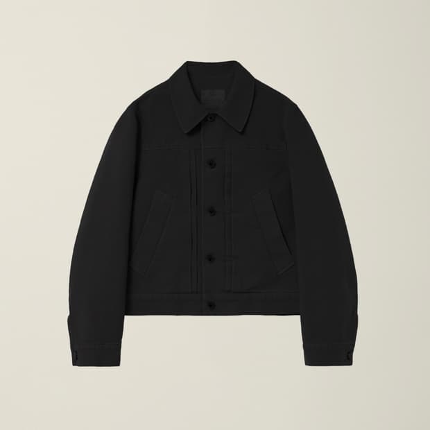 누마레 EE GARMENT DYED TRUCKER JACKET BLACK