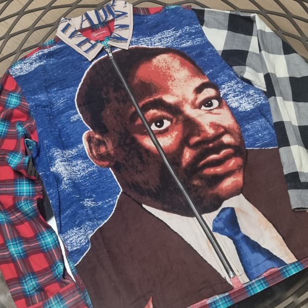 Supreme
 MLK Zip Up Flannel 셔츠