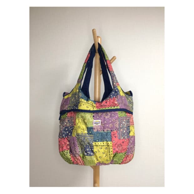 빈티지 에스닉 패치워크 패디드 크로스백 숄더백
