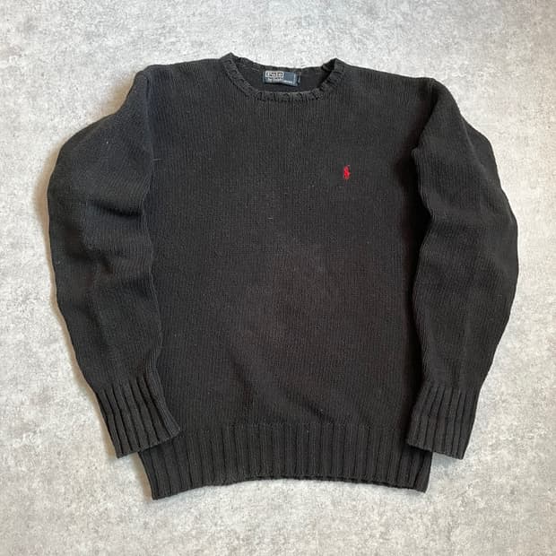 XL) 폴로 코튼 니트