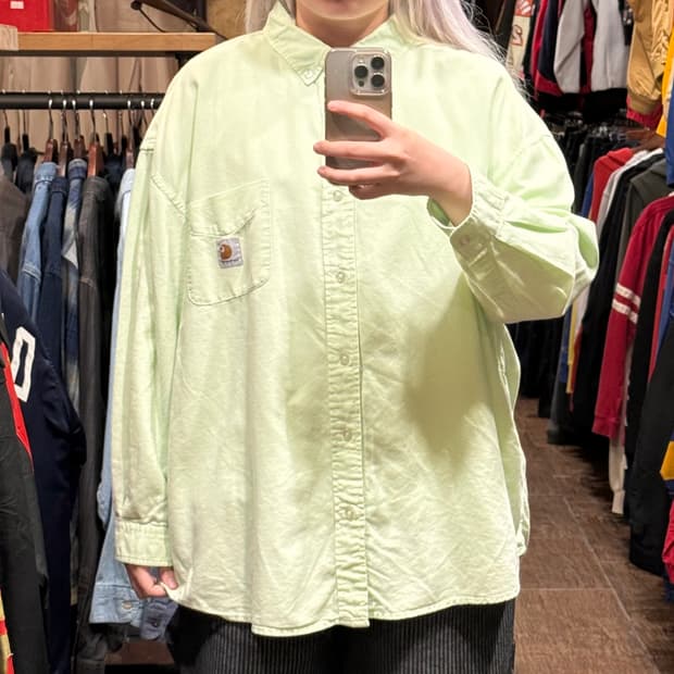 [HI] 칼하트 긴팔셔츠 그린