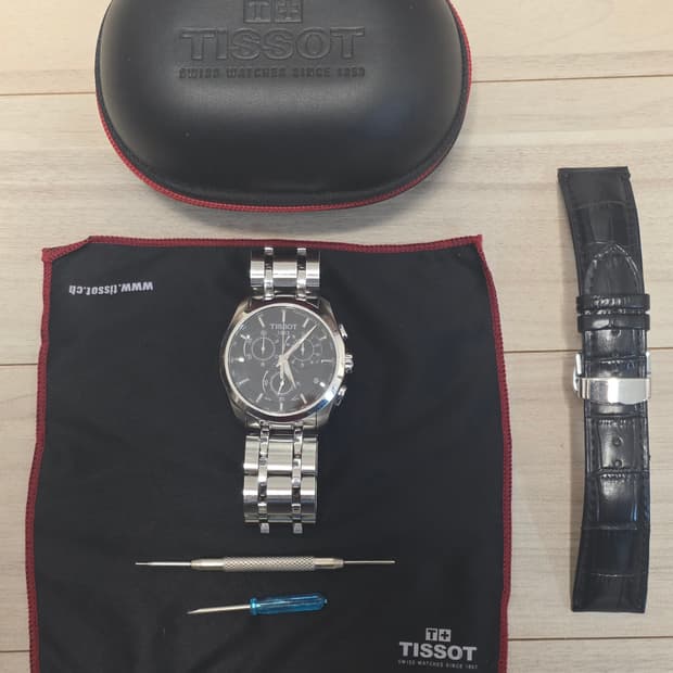 티쏘 (TISSOT) 꾸뜨리에 T035.617.11.051.00 크로노그