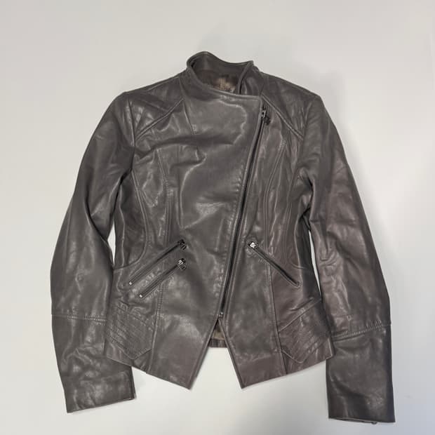 여성 이태리 빈티지 천연 양가죽 라이더 자켓 44
