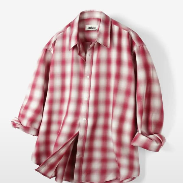 인더스트 체크 셔츠 사쿠야 원빈 손민수