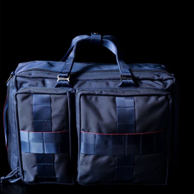 브리핑 Briefing x Beams plus 3 way 네이비