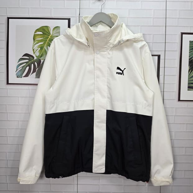 PUMA 푸마 우븐 후드 자켓 바람막이 점퍼 집업 S사이즈