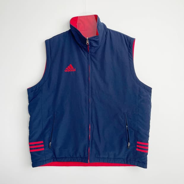 F1 아디다스 올드스쿨 리버시블 패딩 조끼 105사이즈
