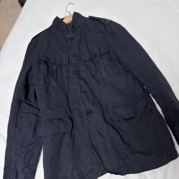 cp company 린넨 리퀴드메탈 필드자켓