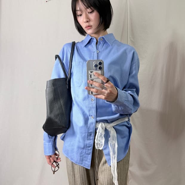 Paul Smith 오버핏 셔츠 (Made in Japan/ Frabri