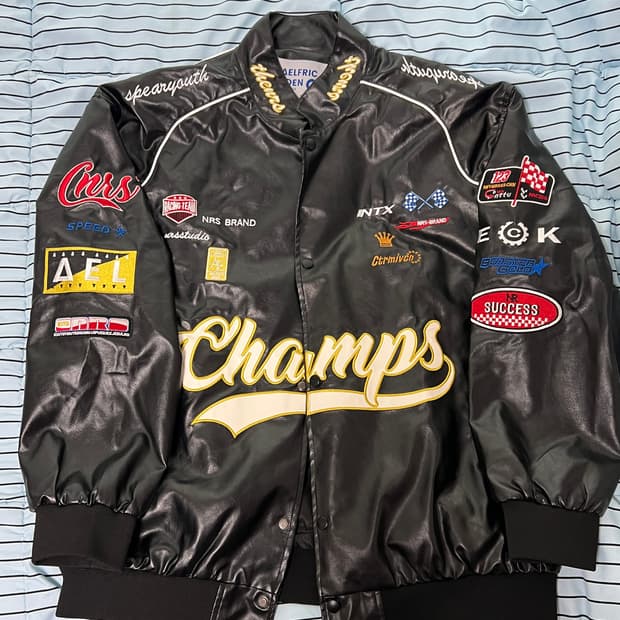 Aelfric Eden 레이싱 가죽 자켓