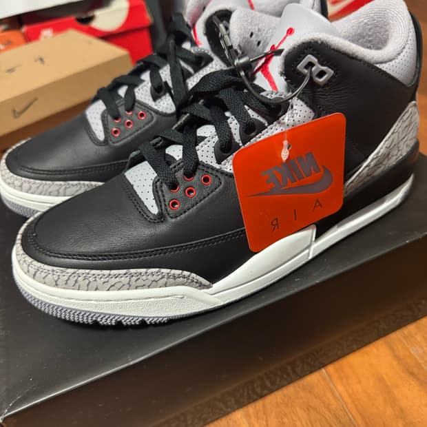 정품새제품 2024 나이키 조던3 블랙시멘트 270mm