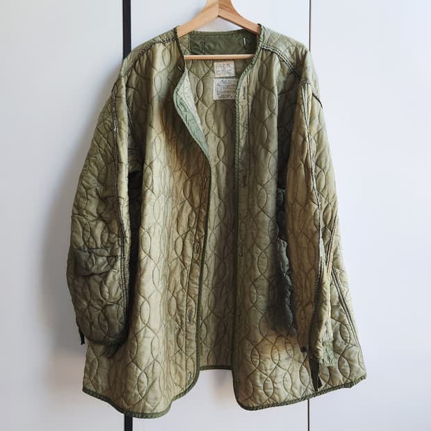 M65 개파카 라이너 내피 더블퀼팅 S 희귀