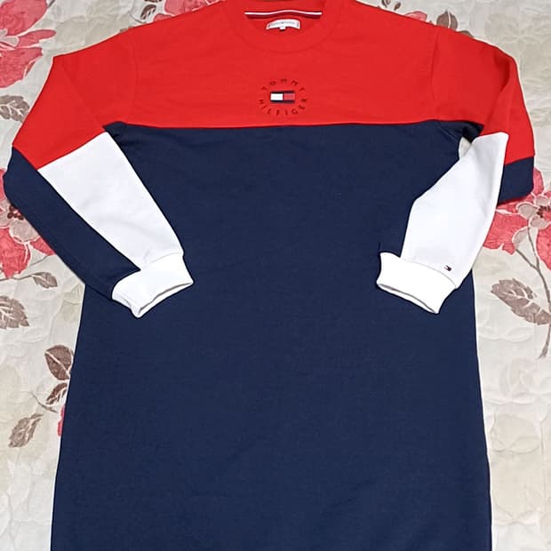 타미힐피거 기모맨투맨원피스 95 여성66 가슴49 기장88