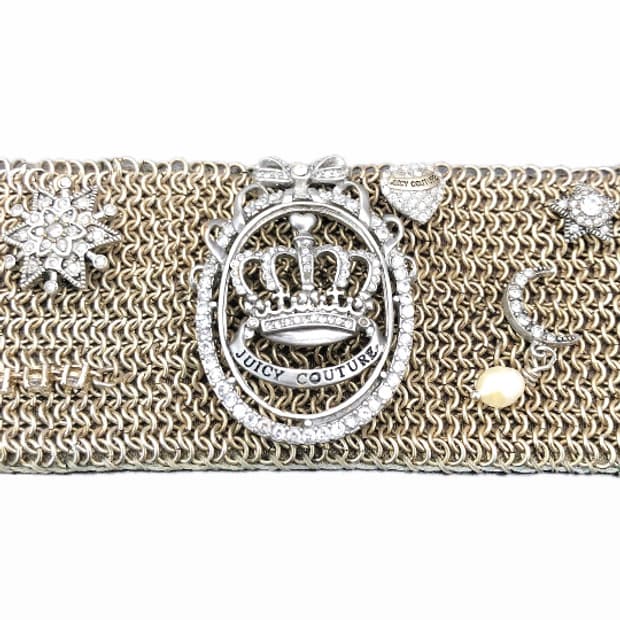 Juicy couture 쥬시 꾸뛰르 메탈 메쉬 크라운 팔찌