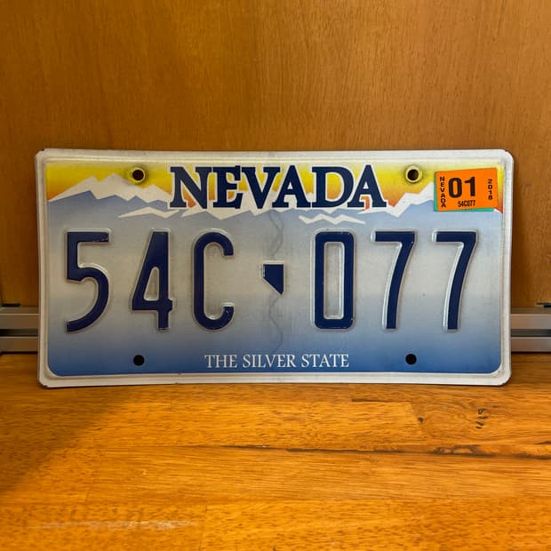 Vintage Nevada License Plate