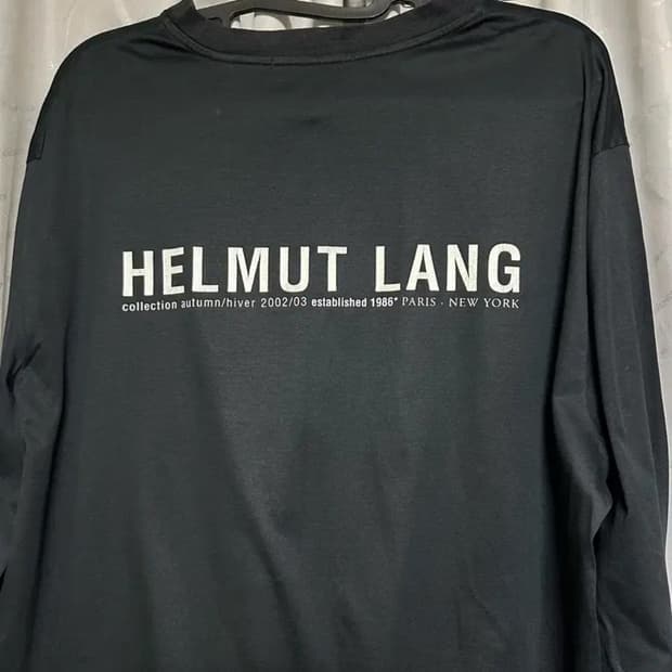 헬무트랭 02aw 긴팔 롱슬리브 블랙