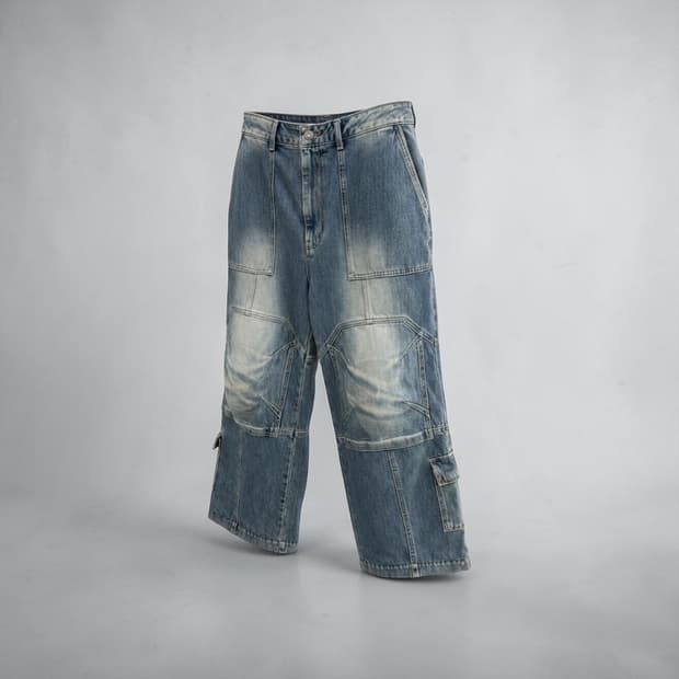 32~33/ 준지 24FW 후라쉬 데님 카고팬츠