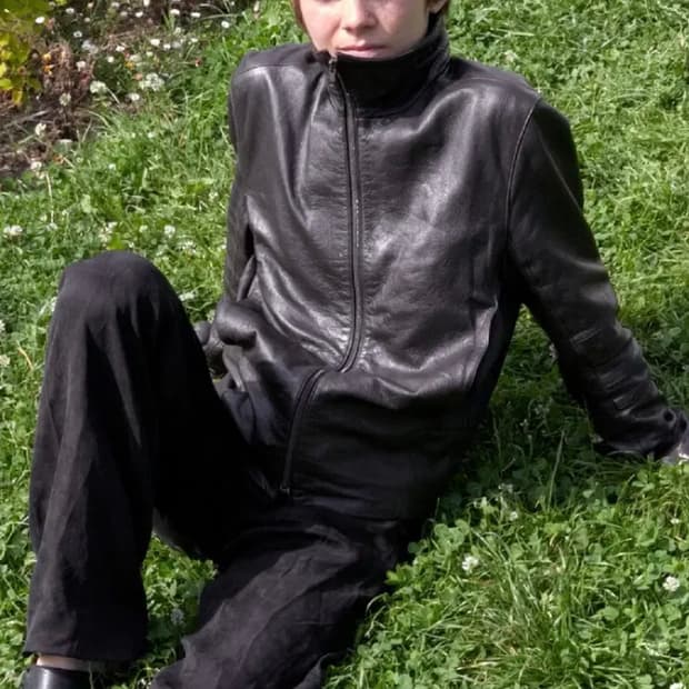 구매) 머듈 014 레더자켓 블랙 1사이즈