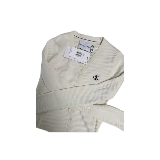 🤍캘빈클라인 스몰로고 골지 가디건🤍