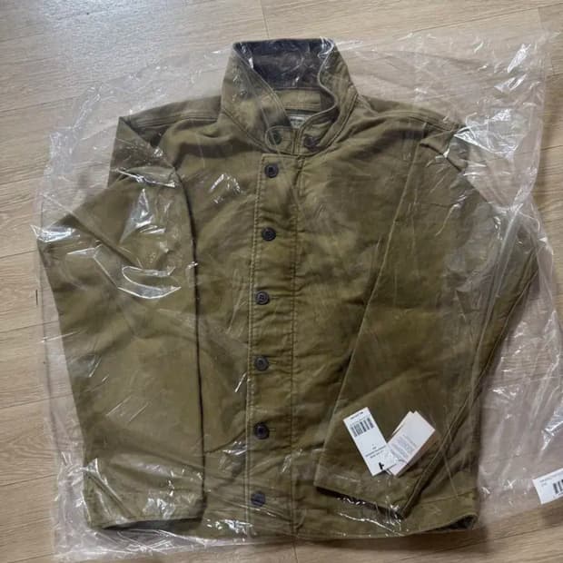 L RRL 랄프로렌 코듀로이 칼라 덱 자켓 카키 드랩