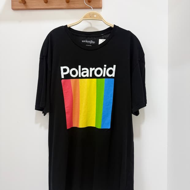 Polaroid 레인보우 로고 티셔츠
