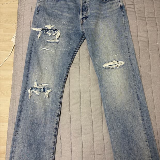 리바이스 501 터콰이즈 w:36 L:34