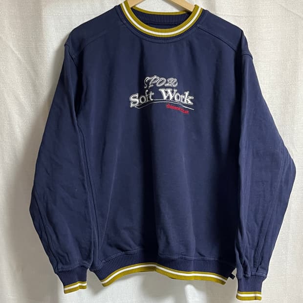 공용 디스이즈네버댓 오버핏 링거 맨투맨 티셔츠 M