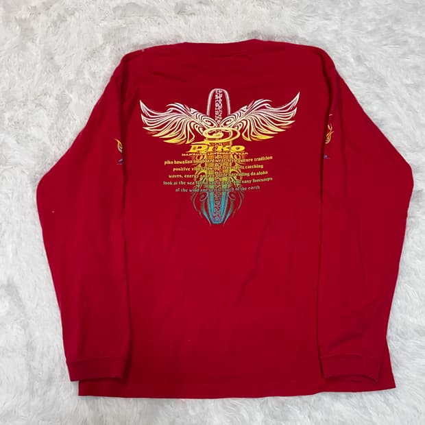 red punk long sleeve