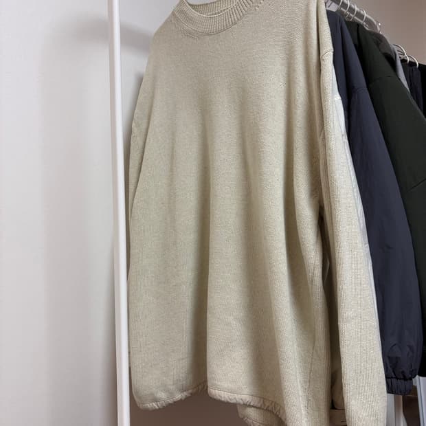 모이프 FN 크루넥 니트 / 베이지 Size 2