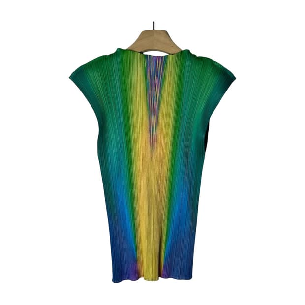 [PLEATS PLEASE] 이세이 미야케 그라데이션 슬리브리스