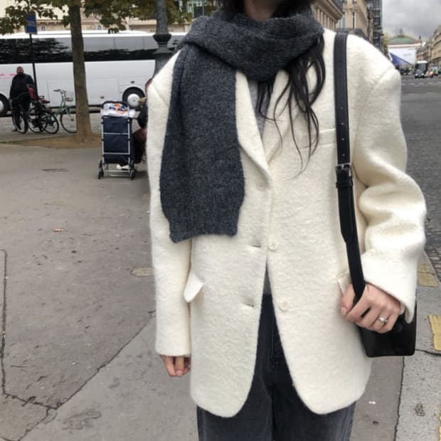 르버터 부클 울자켓 