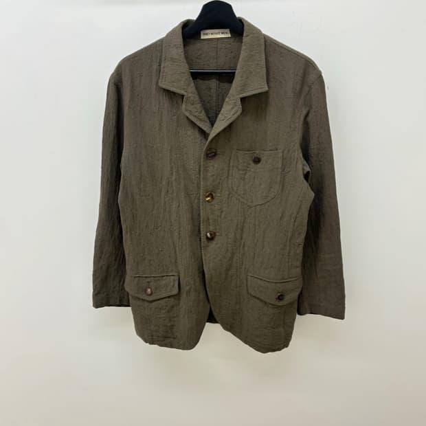 이세이미야케 맨 3버튼 그린 스트라이프 자켓