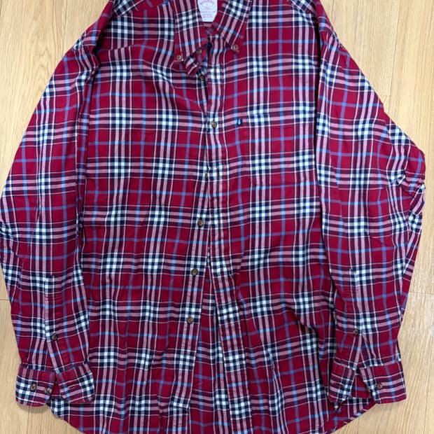 [L] 브룩스 브라더스 체크 셔츠 남성용