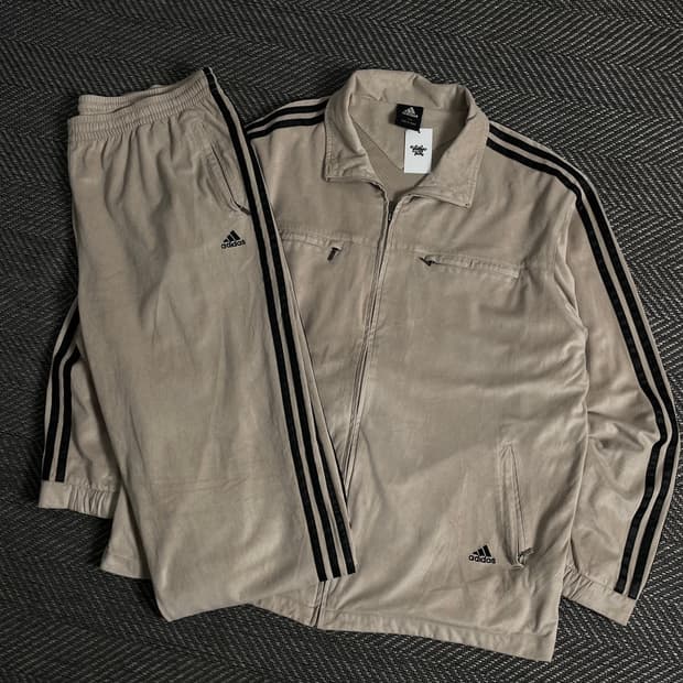 00s 아디다스 올드스쿨 벨벳 트랙자켓&트랙팬츠 세트y 3404