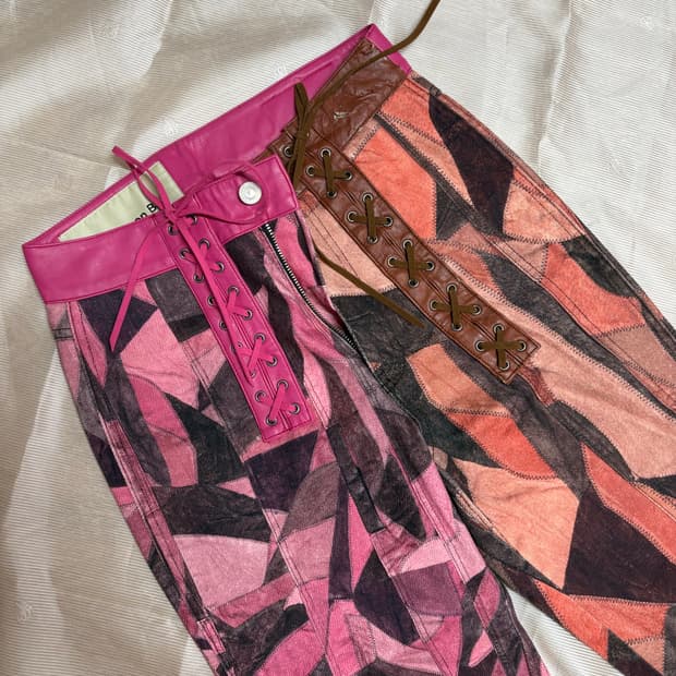 Andersson Bell Patchwork Leather pants