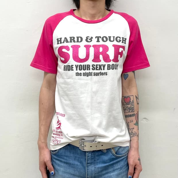 Glossy Pink Lettering T-Shirt 