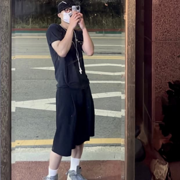 급처) 어콜드월 하이탑 투톤 스니커즈 260-260