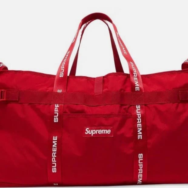 22FW 슈프림 라지 하울 토트백 레드
