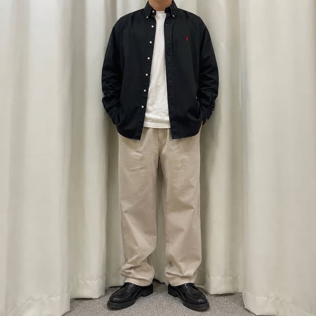 110~115 POLO 폴로 랄프로렌 긴팔 셔츠블랙
