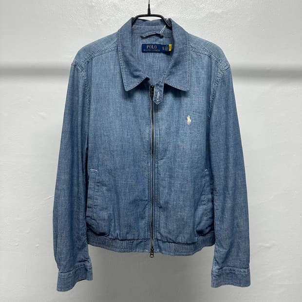 폴로 샴브레이 데님 스윙탑 