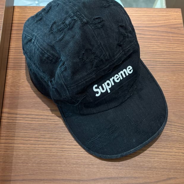Supreme 슈프림 데미지 캠프캡 캡모자 블랙