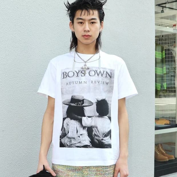 토가 아카이브 X BOY'S OWN 프린트 티셔츠 화이트 XL