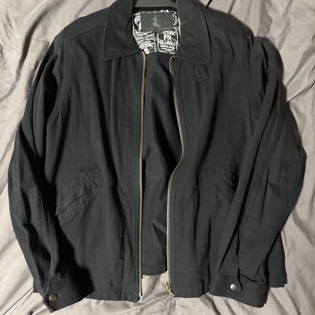 히스테릭글래머 스윙탑자켓 블랙 L